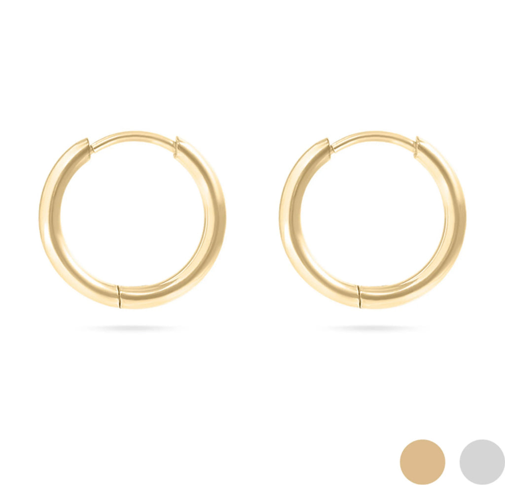 18K Stainless PVD Huggie Hoop