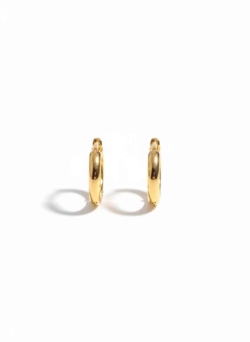 18K Gold PVD Huggie Hoop