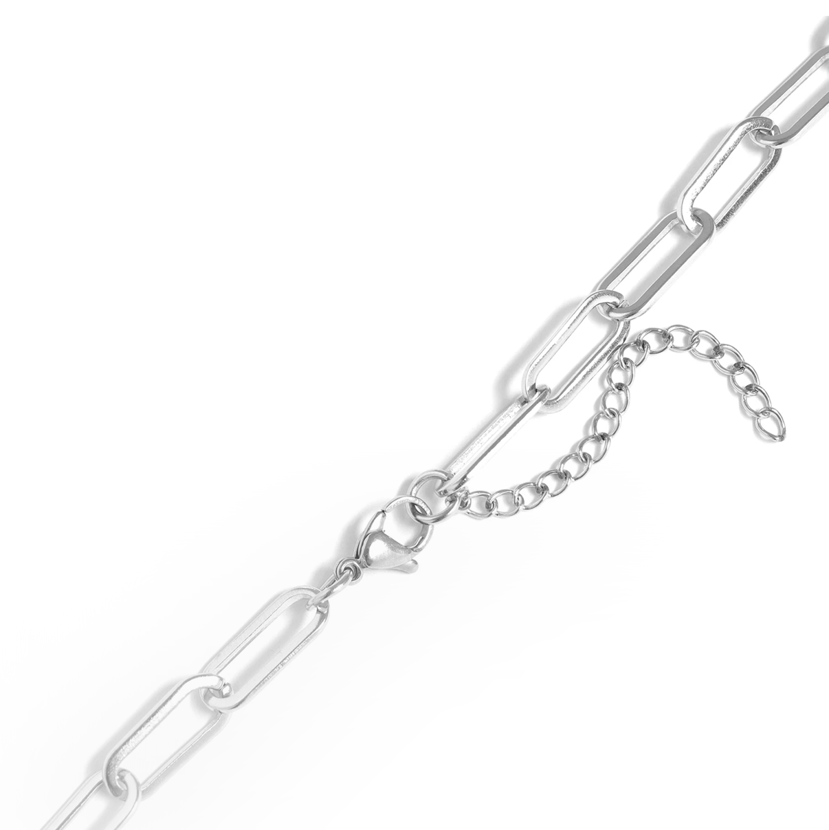 Paperclip bar necklace