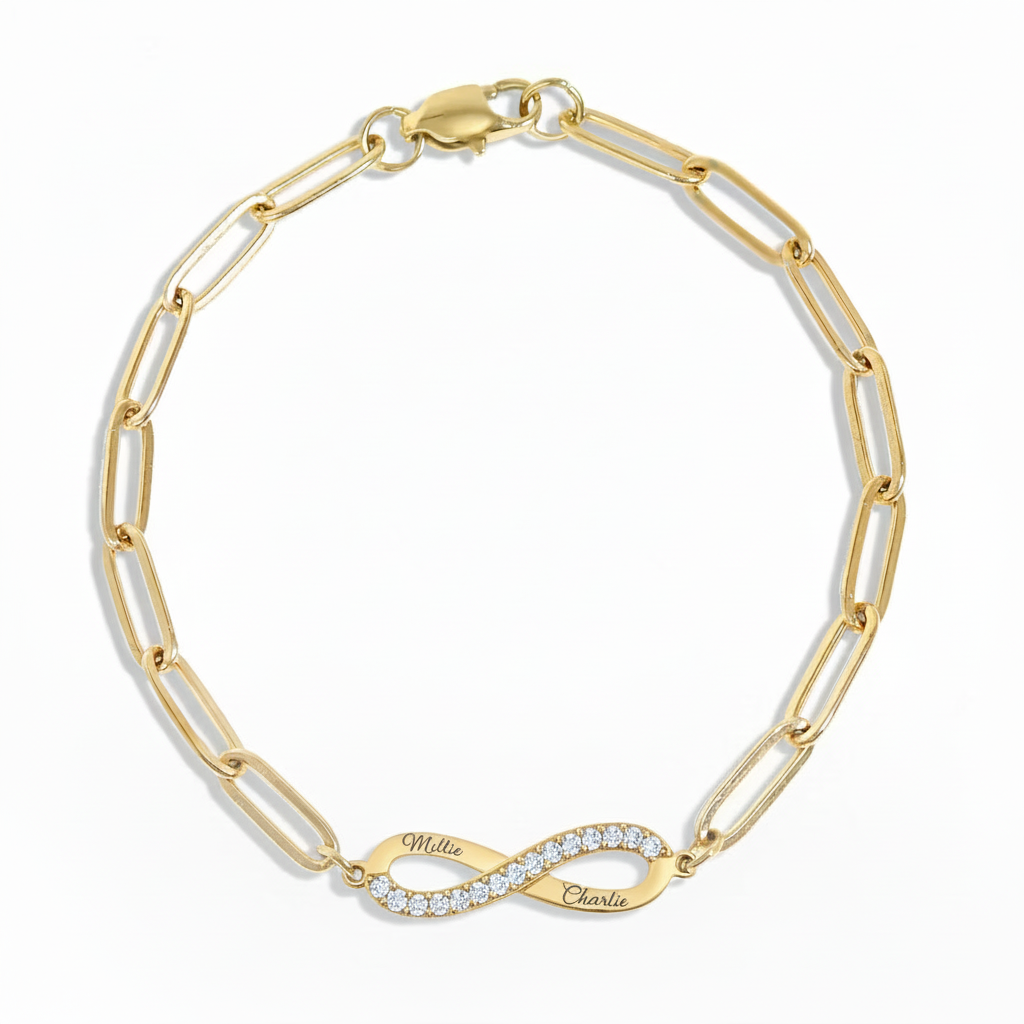 Infinity Stone Paperclip Bracelet