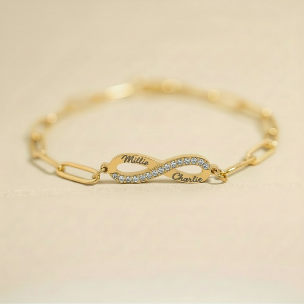 Infinity Stone Paperclip Bracelet