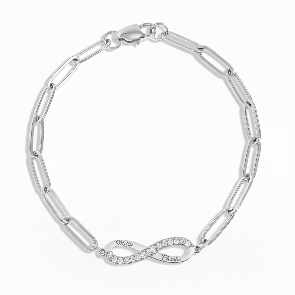 Infinity Stone Paperclip Bracelet