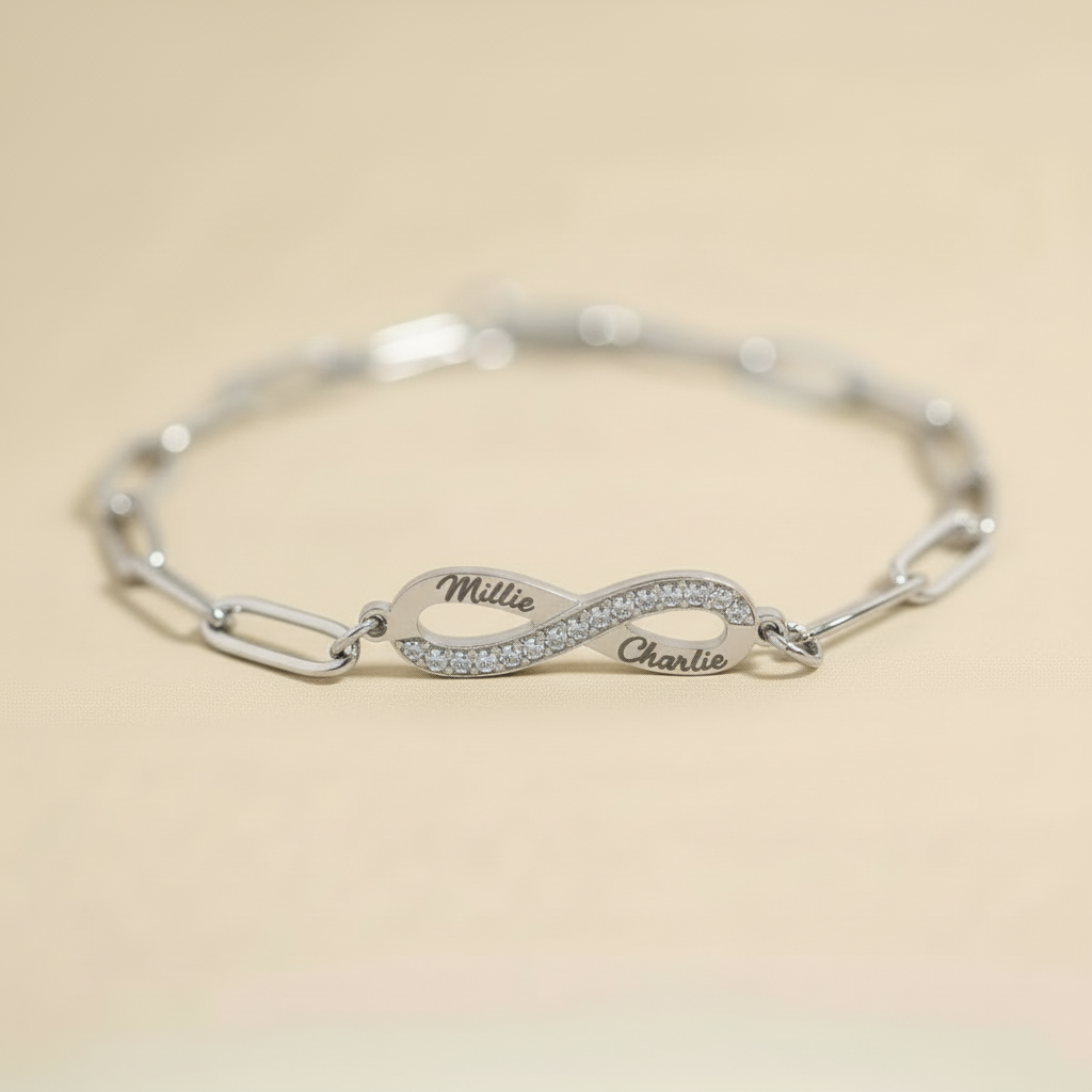 Infinity Stone Paperclip Bracelet